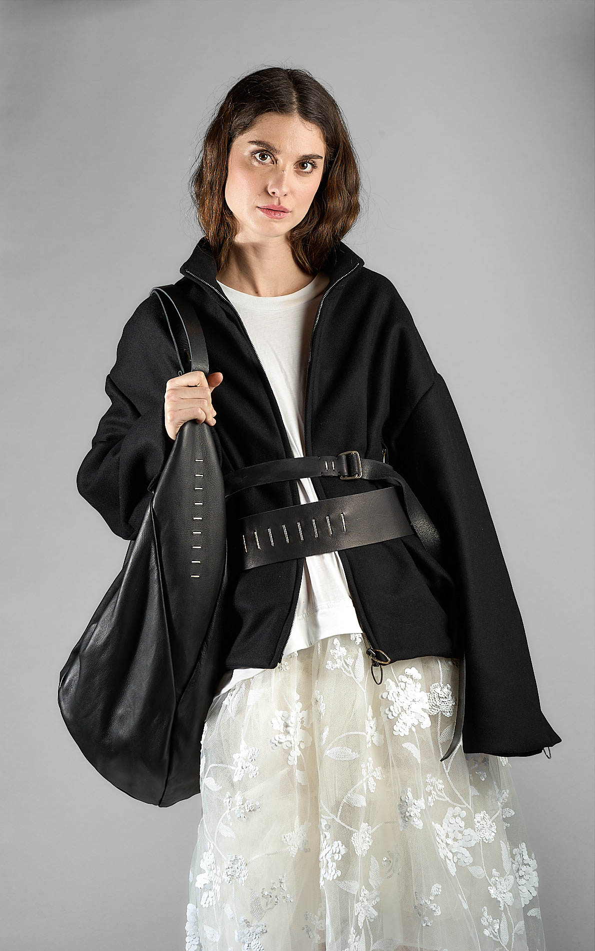daniele basta leather and silver bags - WEARING